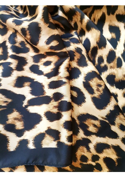 Siyah Leopar Fular