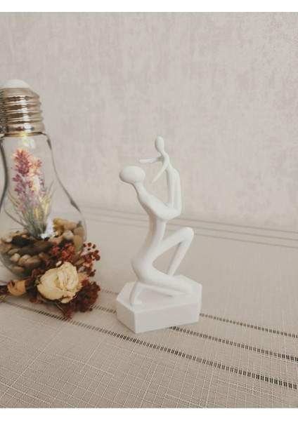Anne ve Bebek Modeli Iskandinav Tarzı Biblo Heykel Figür Dekor Dekorasyon 3D 3 Boyutlu Altındal Hom modelleri