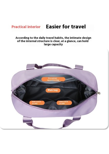 Fitness Spor Kuru ve Islak Ayırma Katlanabilir Çanta El Tipi Seyahat Çantası (Yurt Dışından) modelleri