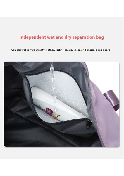 Fitness Spor Kuru ve Islak Ayırma Katlanabilir Çanta El Tipi Seyahat Çantası (Yurt Dışından) fırsatları