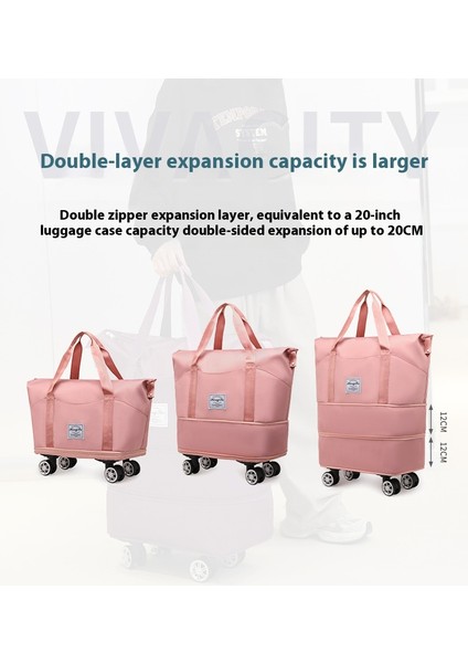 Genişletilebilir Şık Islak ve Kuru Ayırma Büyük Kapasiteli Kasnaklı Seyahat Çantası (Yurt Dışından) fiyatları