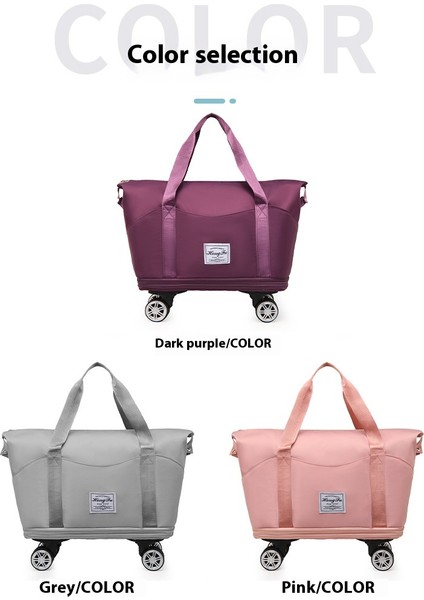 Genişletilebilir Şık Islak ve Kuru Ayırma Büyük Kapasiteli Kasnaklı Seyahat Çantası (Yurt Dışından) modelleri