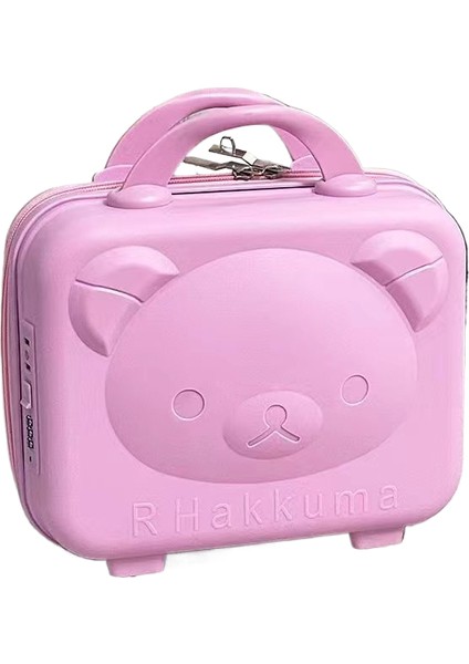 14 Inç Ayı Valiz Kozmetik Valiz Bavul Çocuk Valizi Karikatür Seyahat Çantası (Yurt Dışından)