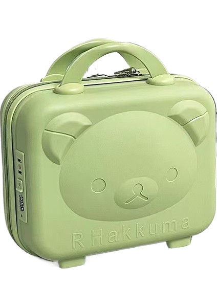 14 Inç Ayı Valiz Kozmetik Valiz Bavul Çocuk Valizi Karikatür Seyahat Çantası (Yurt Dışından)