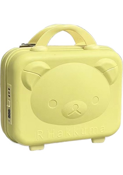 14 Inç Ayı Valiz Kozmetik Valiz Bavul Çocuk Valizi Karikatür Seyahat Çantası (Yurt Dışından)