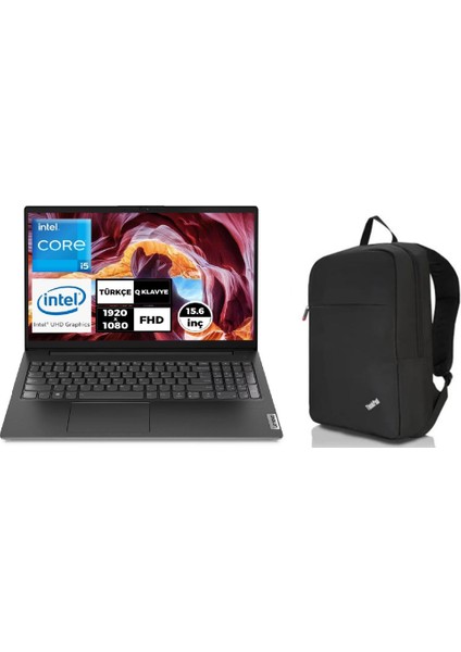 V15 G4 Iru Intel Core I5-13420H 16GB 512GB SSD 15.6" Fhd Freedos +Orjnal Lenovo Sırt Çantası Hediye (Kadıköy Hobi )