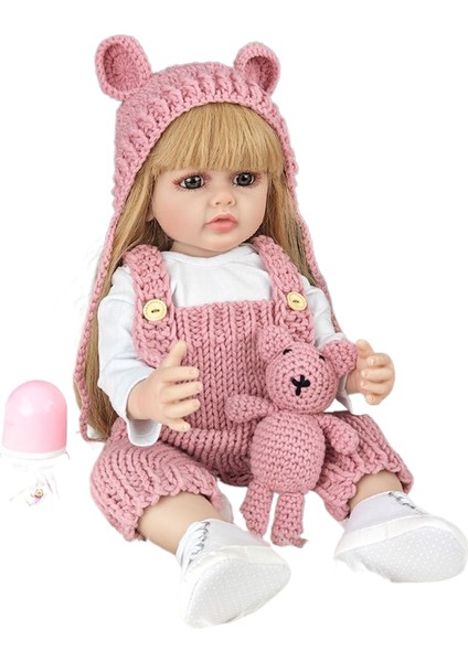 Simülasyon Bebek 55CM Giydirme Kız Çocukları Için Doğum Günü Hediyesi Oyuncaklar (Yurt Dışından)