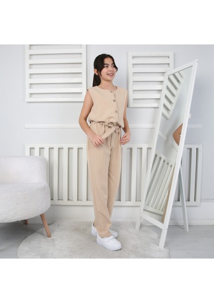 Kız Çocuk Tulum Çizgili modelleri