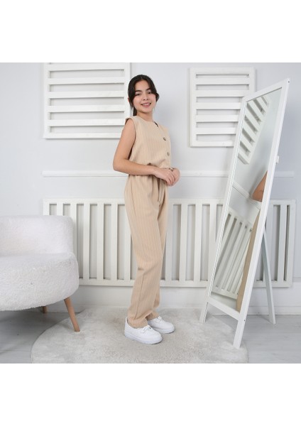 Kız Çocuk Tulum Çizgili fırsatları