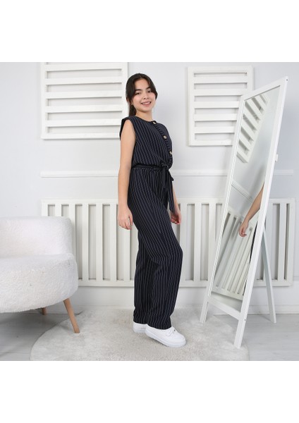 Kız Çocuk Tulum Çizgili modelleri