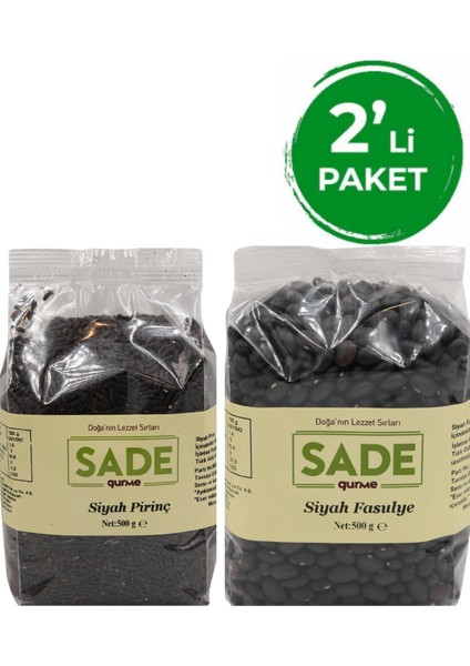 Siyah Pirinç-Siyah Fasulye 500 gr