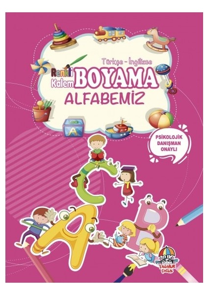 Alfabe - Renkli Kalem Boyama
