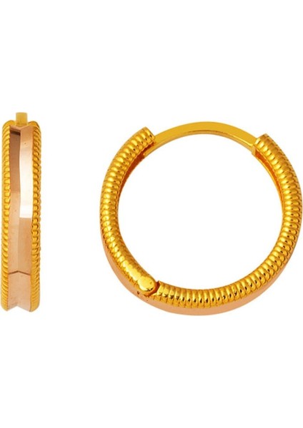 Ajda 2 cm Çaplı Halka Küpe KP051