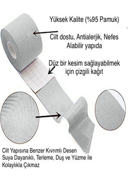 Yüz Kaldırma ve Için Kinezyo Pembe Renk Bant