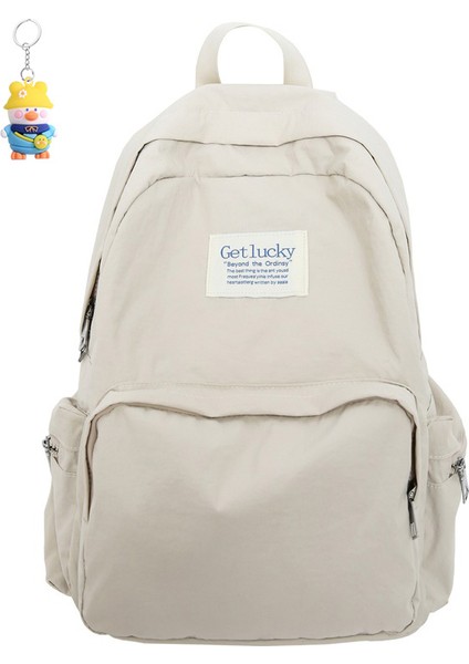 Okul Çantası Kız Üniversite Öğrencisi Moda Basit Seyahat Sırt Çantası Kız Lise Spor Sırt (Yurt Dışından)