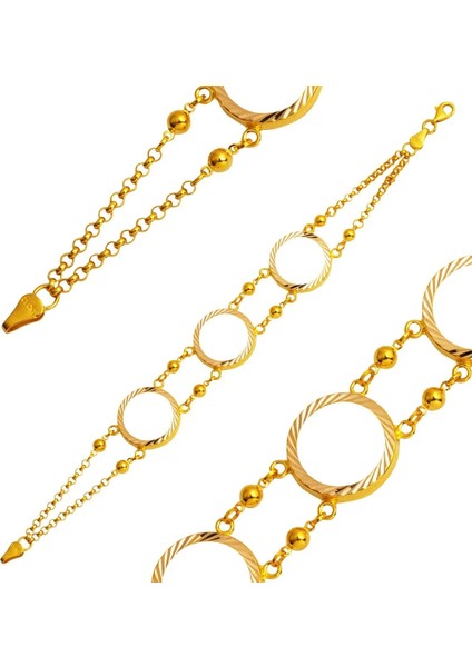 3 Çeyrekli Doç Zincir Çeyrek Bileklik BIL42