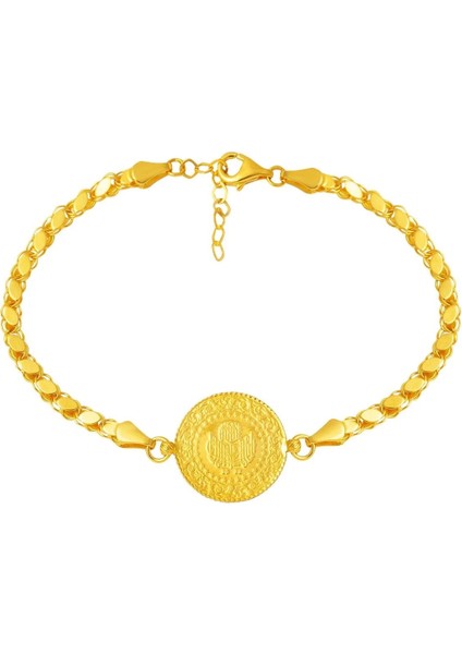 Pullu Zincirli Çeyrek Bileklik BIL51