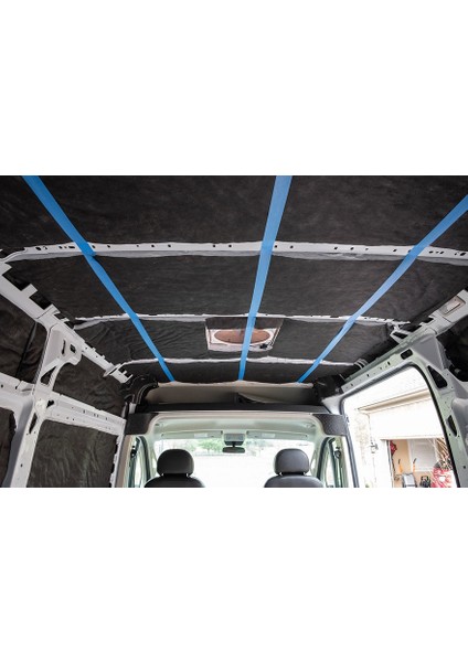 13 mm -100X100 cm Kendinden Yapışkan Kauçuk Oto Karavan-Panelvan Isı ve Ses Yalıtım Tekne Konteyner