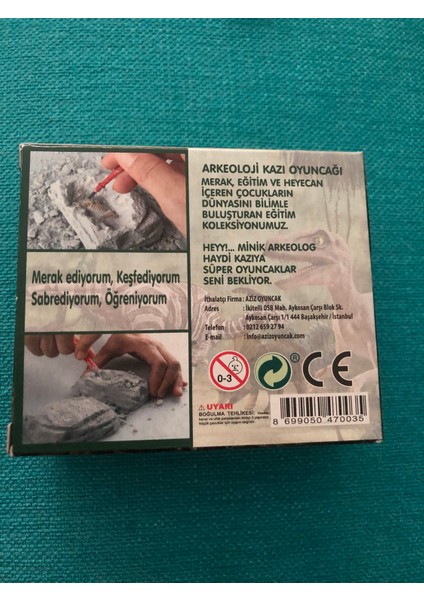 6lı Renkli Dinazor Kazı Kiti .. Sınıf Aile Etkinliği , Proje Atölye Faaliyet Bilim Seti