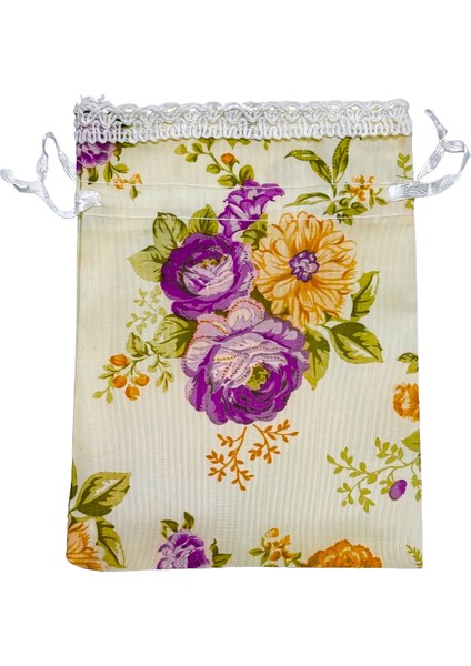 10 x 13 cm (10 Adet) Kese, Kuruyemiş, Çerez, Lokum, Çikolata, Kahve, Kına, Hediye, Altın, Sünnet, Nişan, Düğün Kesesi Ipli