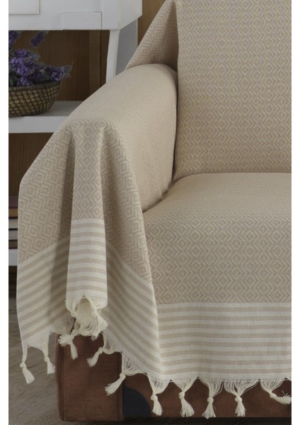 Bej Kolları Örten 2 Adet Battal Boy 180 x 300 cm Koltuk Kanepe Divan Çekyat Örtüsü modelleri