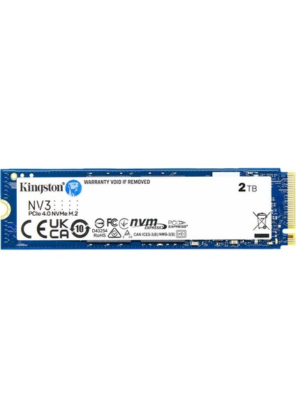 2 Tb Kıngston Nv3 M.2 Nvme Pcıe Gen4 6000/5000MBS SNV3S/2000G fiyatları