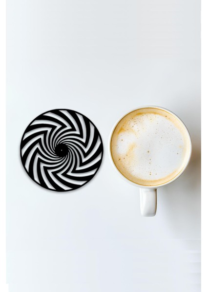 Bardak Altlığı, 3D Baskı, Dayanıklı ve Şık Tasarım, 4 Adet