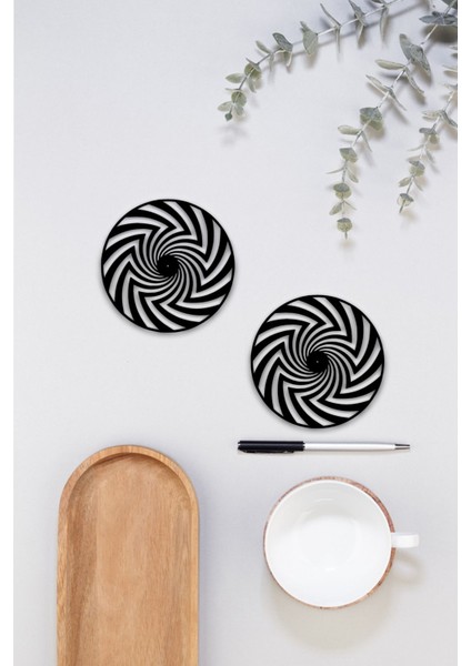 Bardak Altlığı, 3D Baskı, Dayanıklı ve Şık Tasarım, 4 Adet modelleri