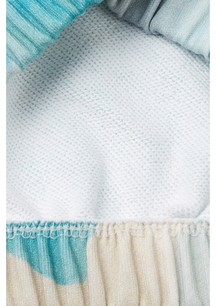 Pamuklu Desenli Regular Fit Bisiklet Yaka Sweat Kız Çocuk Sweat 35UJC10OB