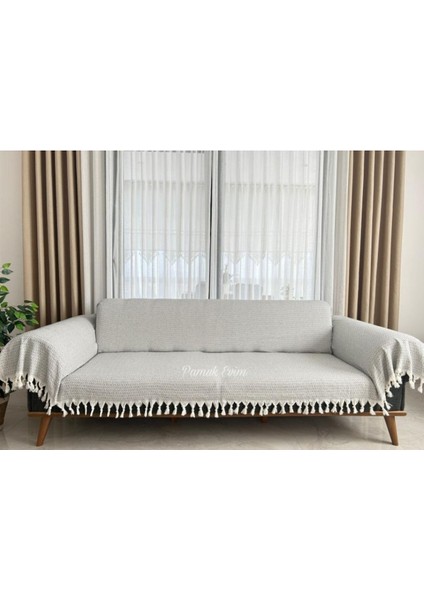 Buldan Işi Kollarını Örten Kanepe Çekyat Koltuk Örtüsü 180X300 Büyük Boy Pamuk Dokuma fırsatları