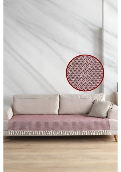 Yıldız Oturma Yerini Kapatan Koltuk Örtüsü Bordo 115X200