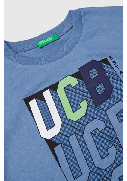 Baskılı Regular Fit Pamuklu Uzun Kollu Bisiklet Yaka T Shirt Erkek Çocuk T Shirt 3I1XC10N5 modelleri