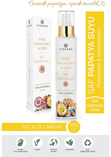 Papatya Suyu Saç ve Vücut Toniği %100 Doğal ve Saf 100 ml