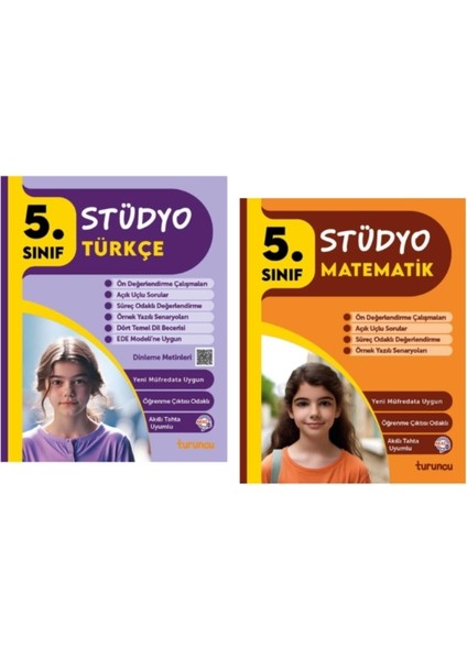 Tudem Yayınları 5.sınıf Stüdyo Türkçe - Matematik 2'li Set