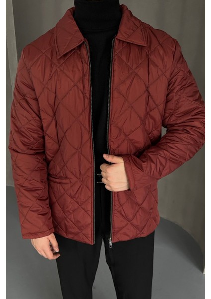 Erkek Regular Fit Içi Desenli Rahat Şık Mont