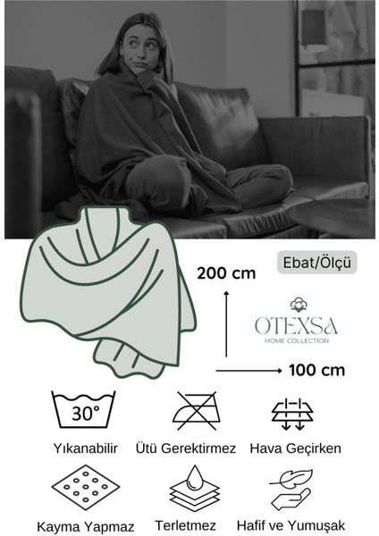 Ekru Müslin Koltuk Şalı / Tv Battaniyesi (100 x 200 Cm) fiyatları