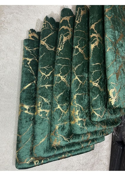 Koltuk Çekyat Örtüsü Yeni Moda Altın Varaklı Dekoratif Haki Yeşil Zemin Süngerli Koltuk Örtüsü 1ADE fiyatları