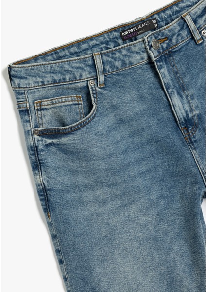 Slim Fit Kot Pantolon - Brad Jean