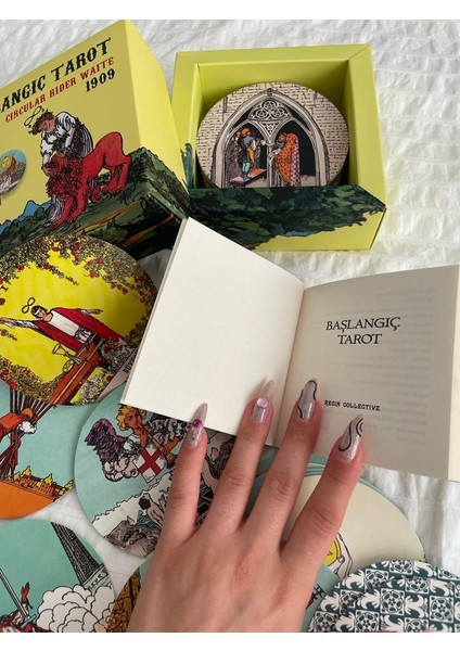 Başlangıç Tarot ve Circular Rider Waite Tarot Kartları I Yuvarlak Tarot Kartları