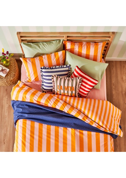 Pamuk Line Çift Kişilik Nevresim Takımı Turuncu (200 x 220 cm ) fiyatları