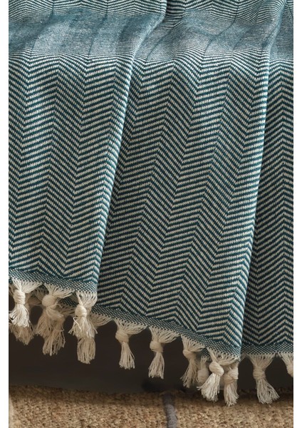 Natural Petrolmavisi Koltuk Örtüsü | Koltuk Şalı 180X210 Pamuk fiyatları