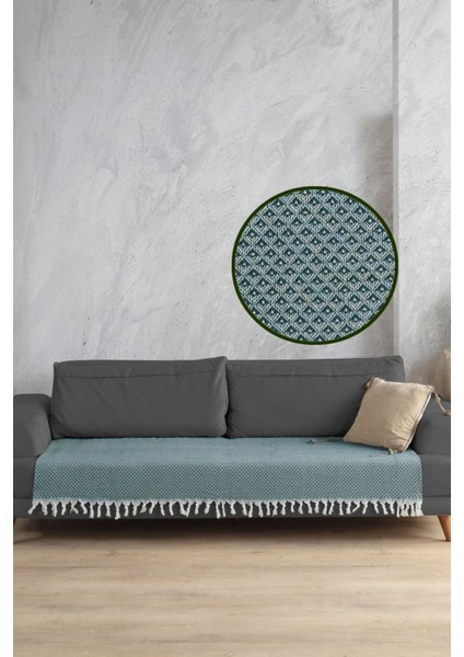 Yıldız Oturma Yerini Kapatan Koltuk Örtüsü Yeşil 115X200