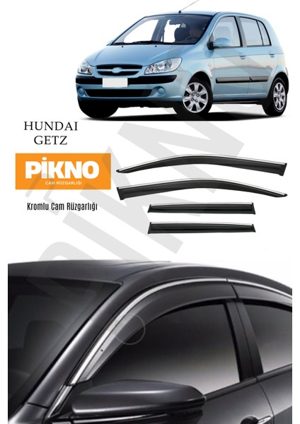 Hyundai Getz Kromlu Cam Rüzgarlığı 4'lü