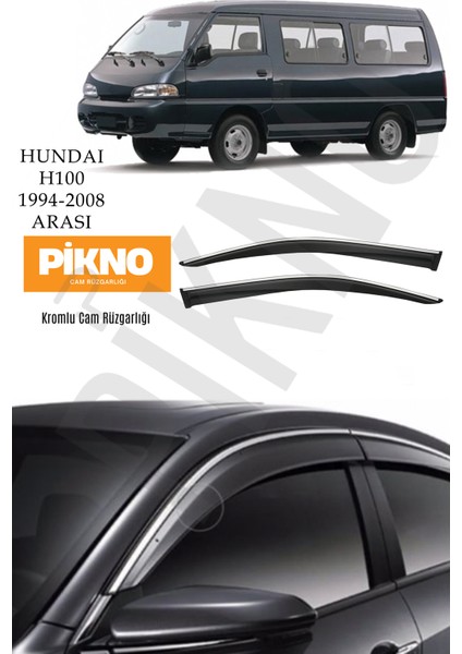 Hyundai H100 1994-2008 Arası Kromlu Cam Rüzgarlığı 2'li A+ Plus