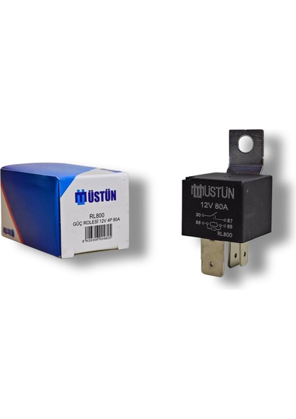 Üstün 12 Volt 80 Amper Röle - Güç Rölesi 80AH 12 Volt fiyatları