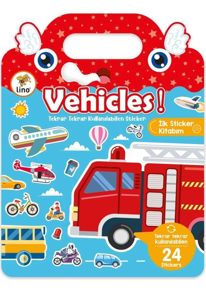 Tekrar Kullanılabilen Ilk Sticker Kitabım Vehicles (LS-501)