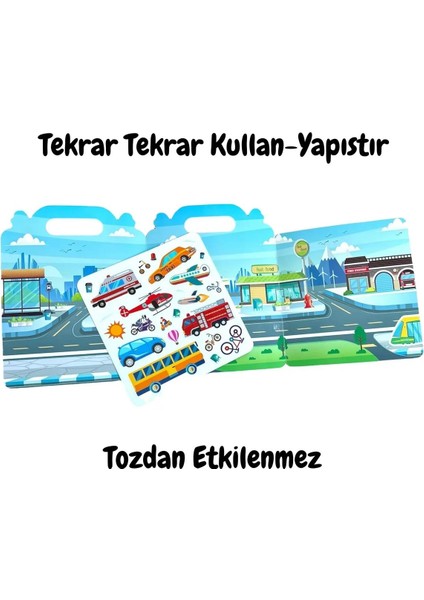 Tekrar Kullanılabilen Ilk Sticker Kitabım Vehicles (LS-501) fiyatları
