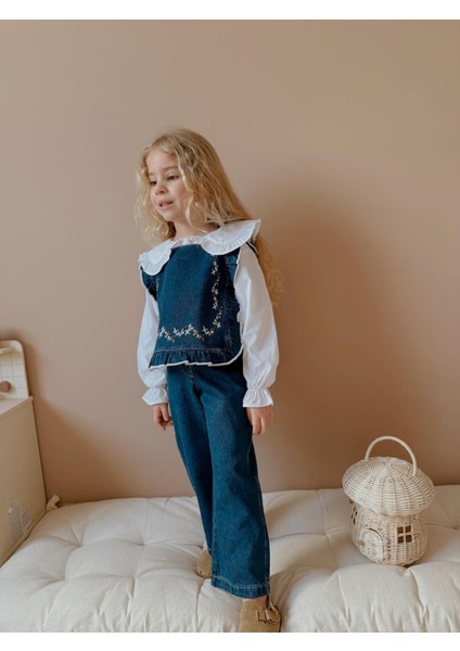 Mia Yelekli Denim Takım modelleri