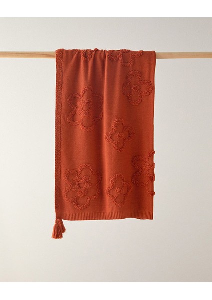 Luxwrap Triko Koltuk Şalı Kiremit