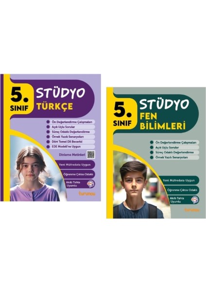 Tudem Yayınları 5.sınıf Stüdyo Türkçe - Fen Bilimleri 2'li Set